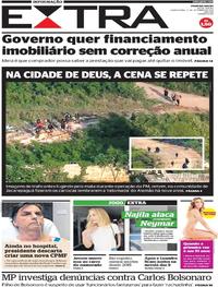 Capa do jornal Extra 12/09/2019