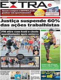 Capa do jornal Extra 12/10/2019