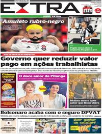 Capa do jornal Extra 12/11/2019