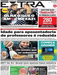 Capa do jornal Extra 13/07/2019