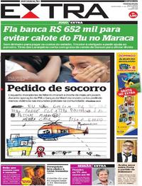 Capa do jornal Extra 14/08/2019