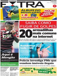 Capa do jornal Extra 18/08/2019
