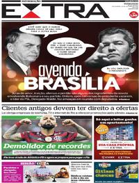 Capa do jornal Extra 18/10/2019