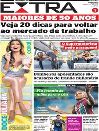 Capa do jornal Extra 19/05/2019