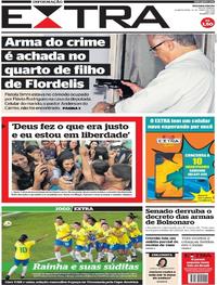 Capa do jornal Extra 19/06/2019