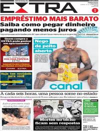 Capa do jornal Extra 20/10/2019