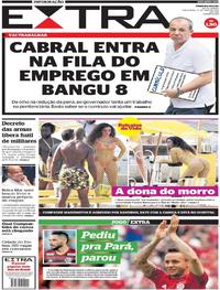 Capa do jornal Extra 21/05/2019