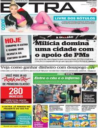 Capa do jornal Extra 21/07/2019