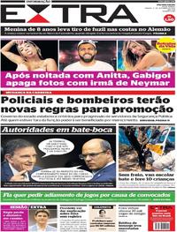 Capa do jornal Extra 21/09/2019