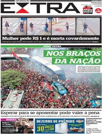 Capa do jornal Extra 21/11/2019