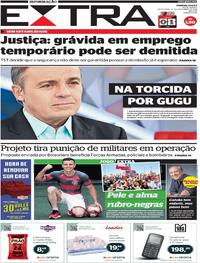 Capa do jornal Extra 22/11/2019