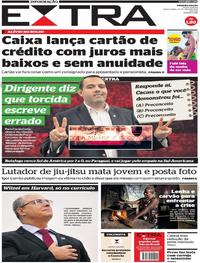 Capa do jornal Extra 23/05/2019