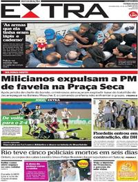 Capa do jornal Extra 23/09/2019