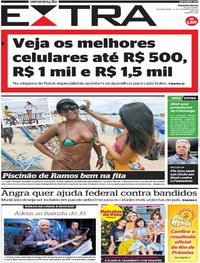 Capa do jornal Extra 23/12/2019