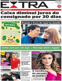 Capa do jornal Extra 24/08/2019