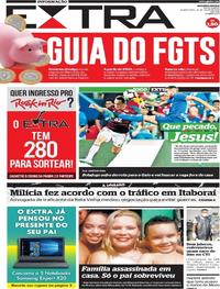 Capa do jornal Extra 25/07/2019
