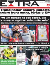 Capa do jornal Extra 25/09/2019