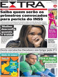 Capa do jornal Extra 26/06/2019