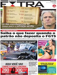 Capa do jornal Extra 26/07/2019