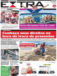 Capa do jornal Extra 26/12/2019