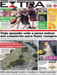 Capa do jornal Extra 27/05/2019