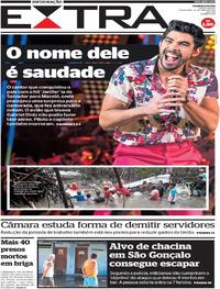 Capa do jornal Extra 28/05/2019