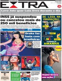 Capa do jornal Extra 28/09/2019
