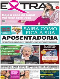 Capa do jornal Extra 28/10/2019