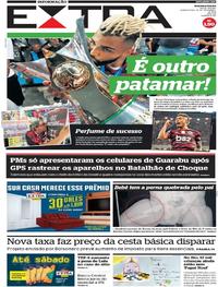 Capa do jornal Extra 28/11/2019