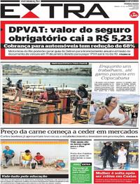 Capa do jornal Extra 28/12/2019