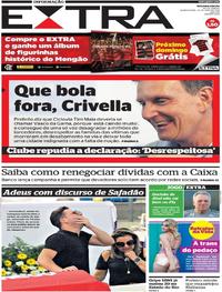 Capa do jornal Extra 29/05/2019