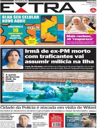 Capa do jornal Extra 29/06/2019