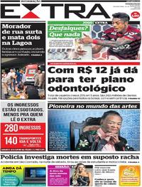 Capa do jornal Extra 29/07/2019