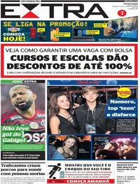 Capa do jornal Extra 29/09/2019
