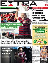 Capa do jornal Extra 30/08/2019
