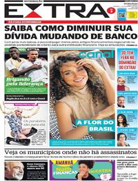 Capa do jornal Extra 01/11/2020