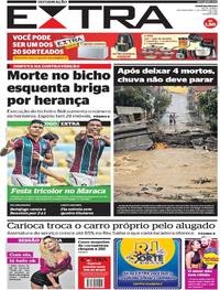 Capa do jornal Extra 02/03/2020