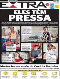Capa do jornal Extra 02/04/2020