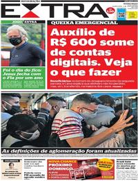Capa do jornal Extra 03/06/2020