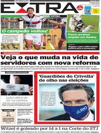 Capa do jornal Extra 03/09/2020