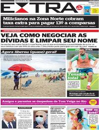 Capa do jornal Extra 04/11/2020