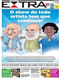 Capa do jornal Extra 05/05/2020