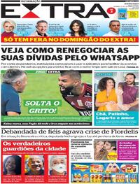 Capa do jornal Extra 06/09/2020