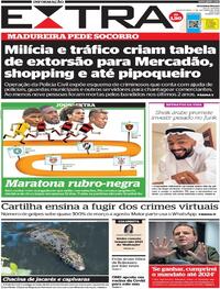 Capa do jornal Extra 07/10/2020