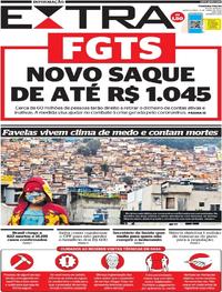 Capa do jornal Extra 09/04/2020
