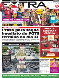 Capa do jornal Extra 10/03/2020