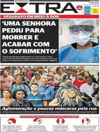 Capa do jornal Extra 10/04/2020