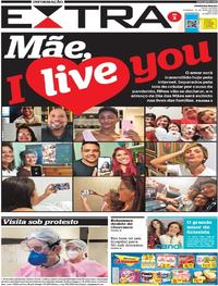 Capa do jornal Extra 10/05/2020