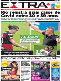 Capa do jornal Extra 10/08/2020
