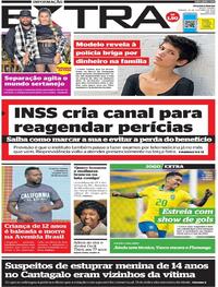 Capa do jornal Extra 10/10/2020